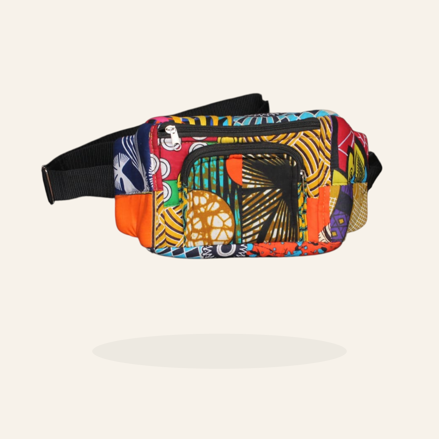 African pattern waist bag.