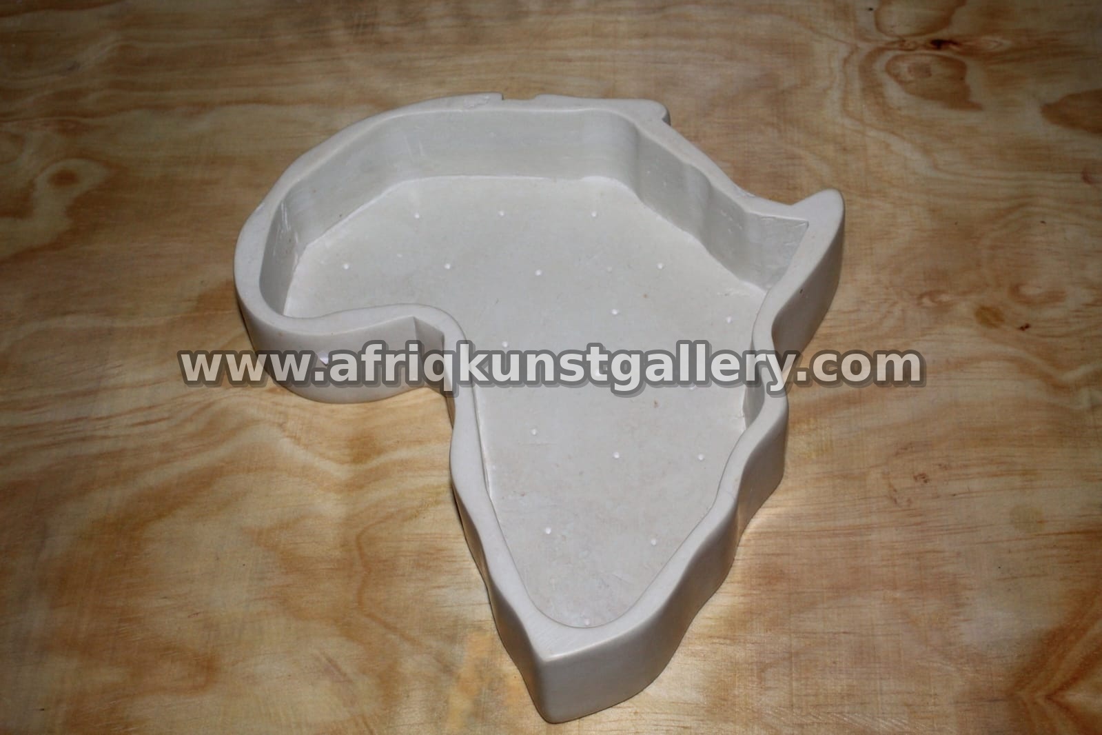 Africa-Shaped Soapstone Dish.