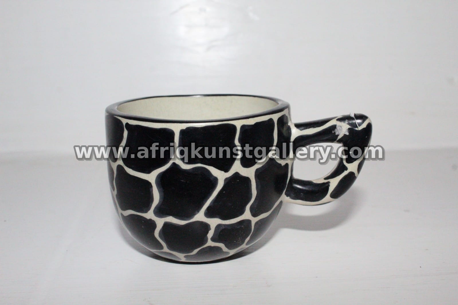 Black Giraffe Pattern African Mug.