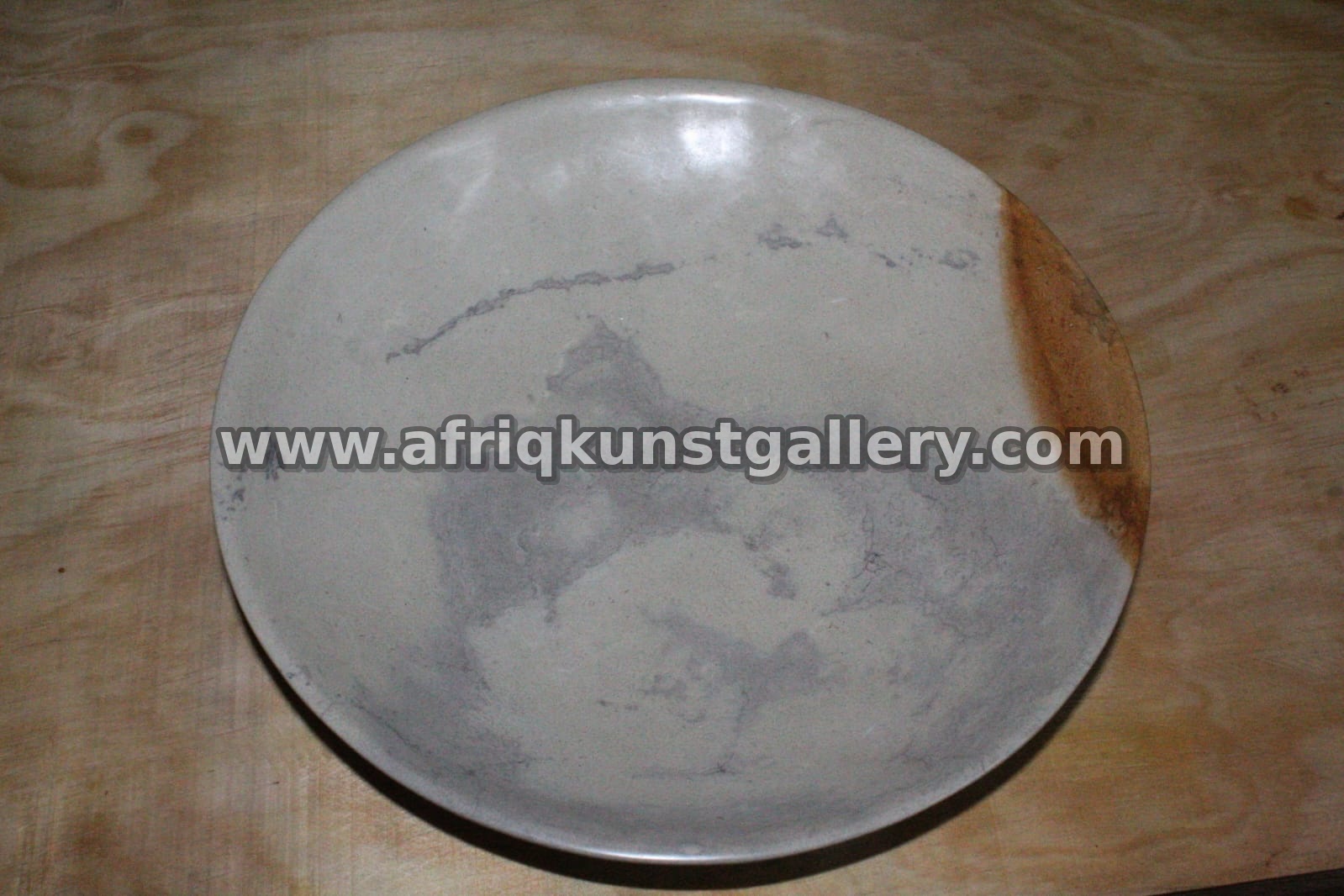 Grey Marbled Soapstone Serving Plate.