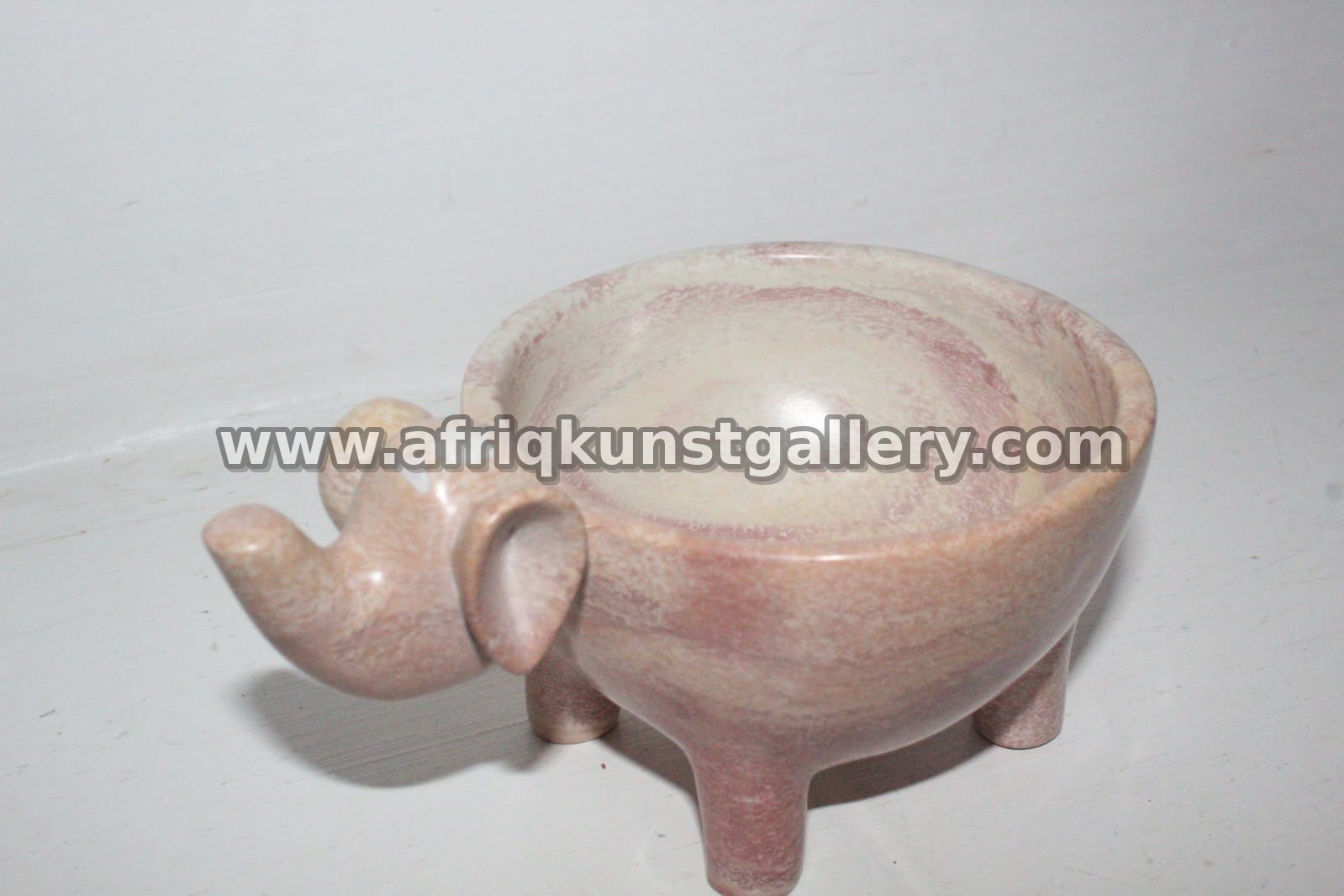 Pink Elephant Soapstone Bowl.