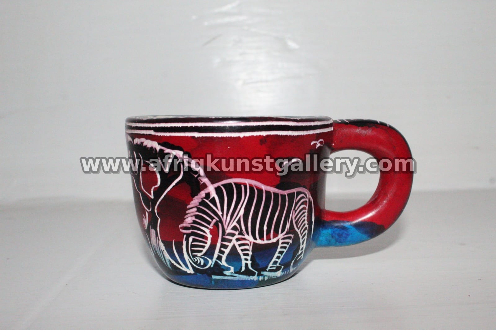 Red Zebra Safari Mug.