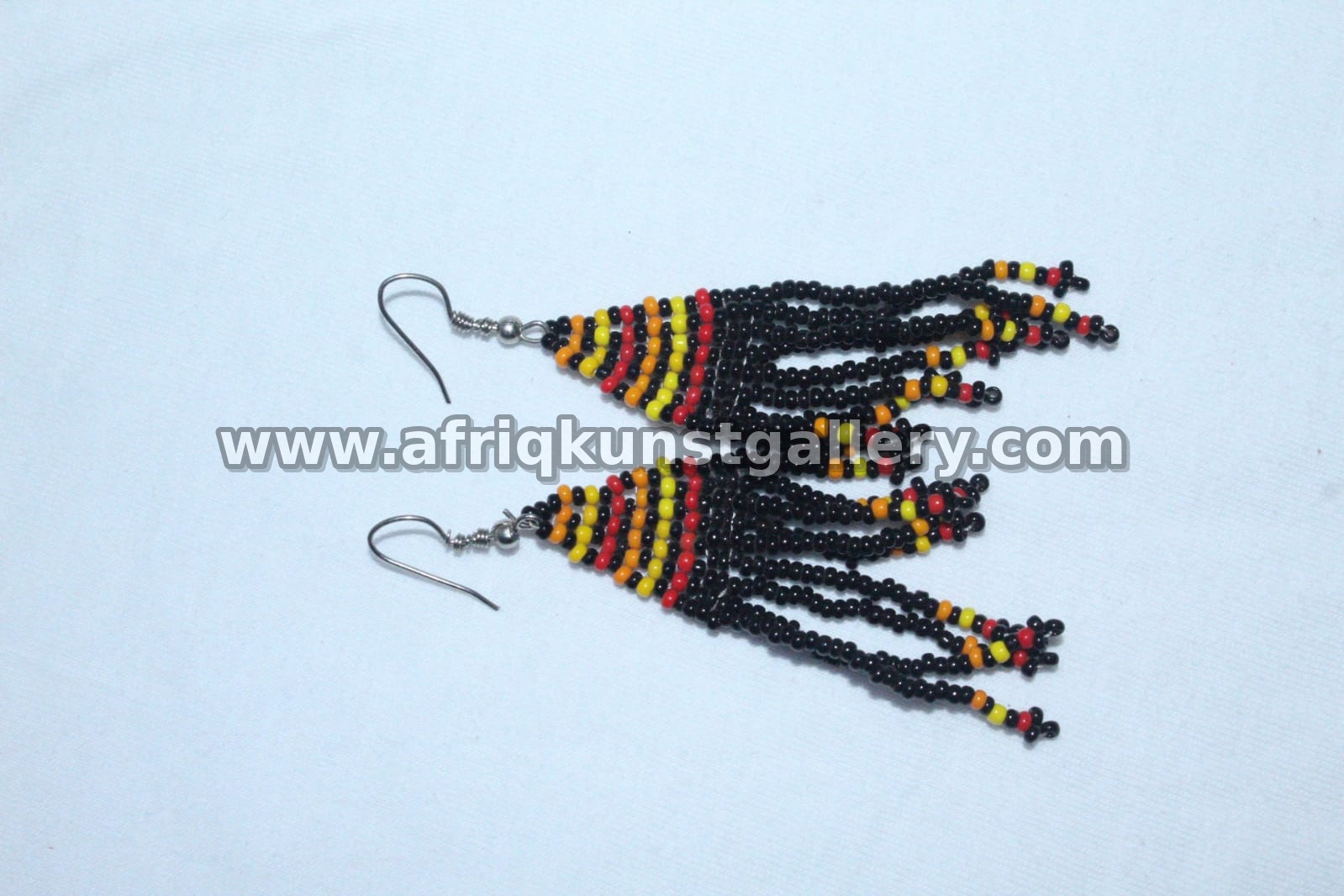 Beaded Earring handmade African beadwork jewelry.