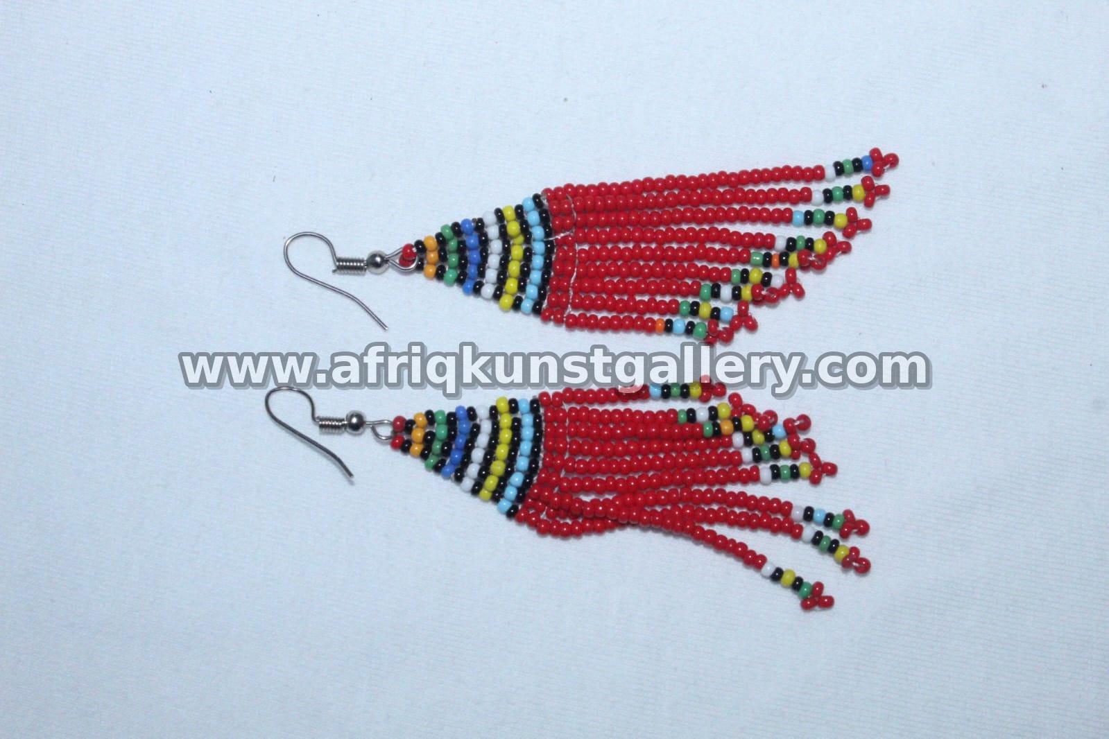Beaded Earring handmade African beadwork jewelry.