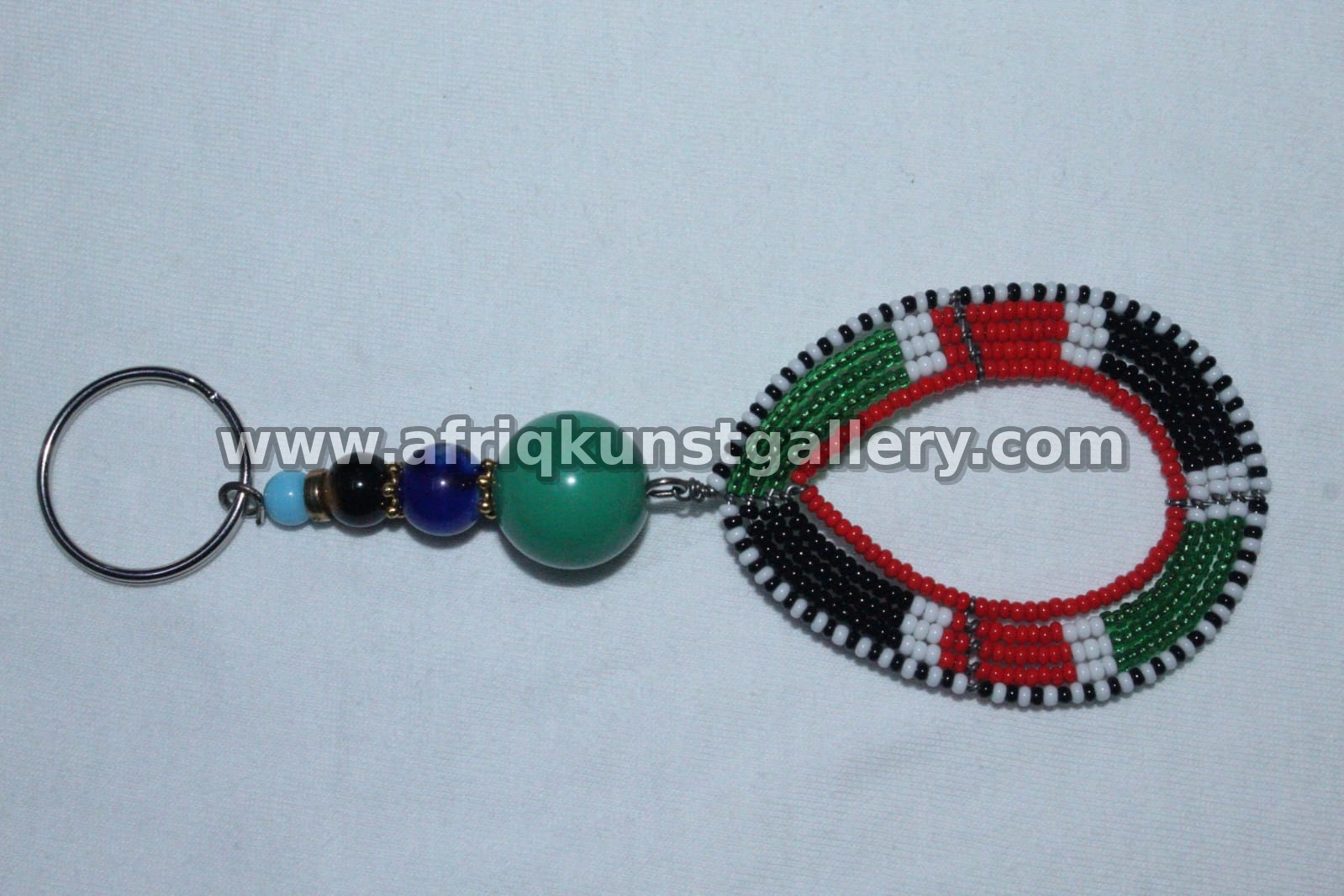 Beaded Loop Keyholder handmade African keyholder with artisan detail.