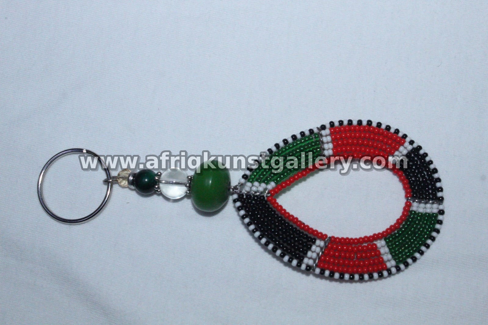 Beaded Loop Keyholder handmade African keyholder with artisan detail.