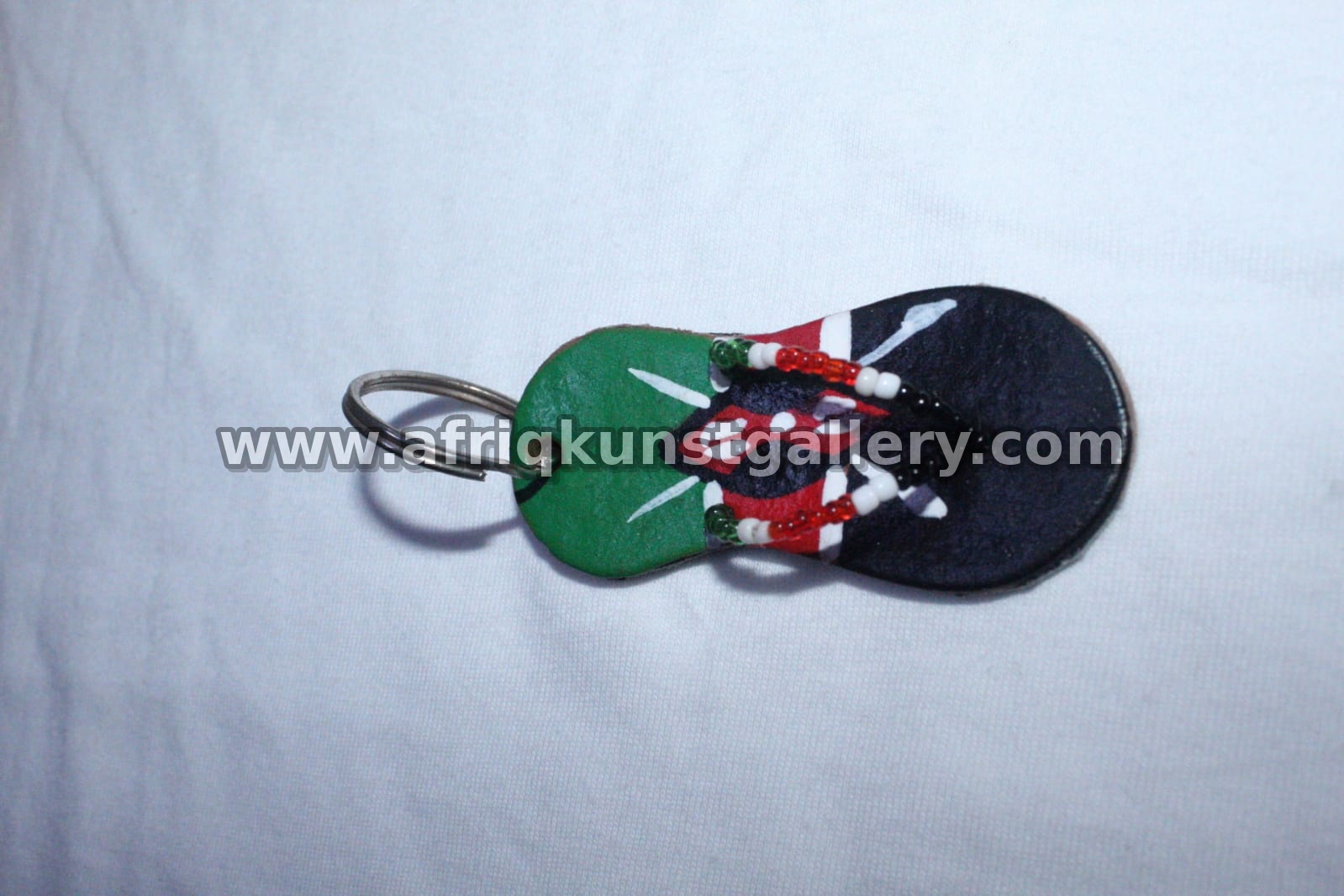 Beaded Loop Keyholder handmade African keyholder with artisan detail.