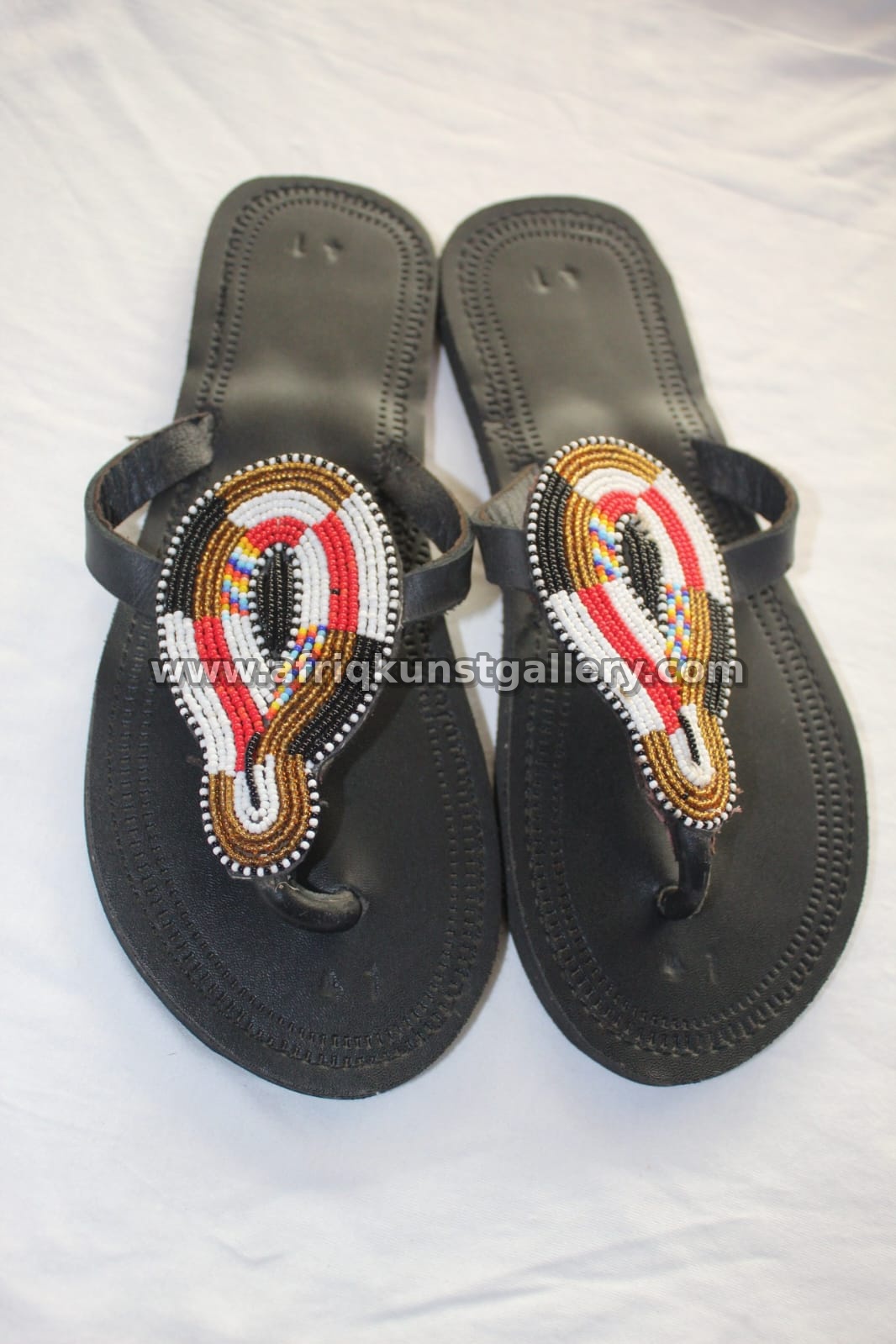 Beaded Sandals wearable Kenyan handmade craft.
