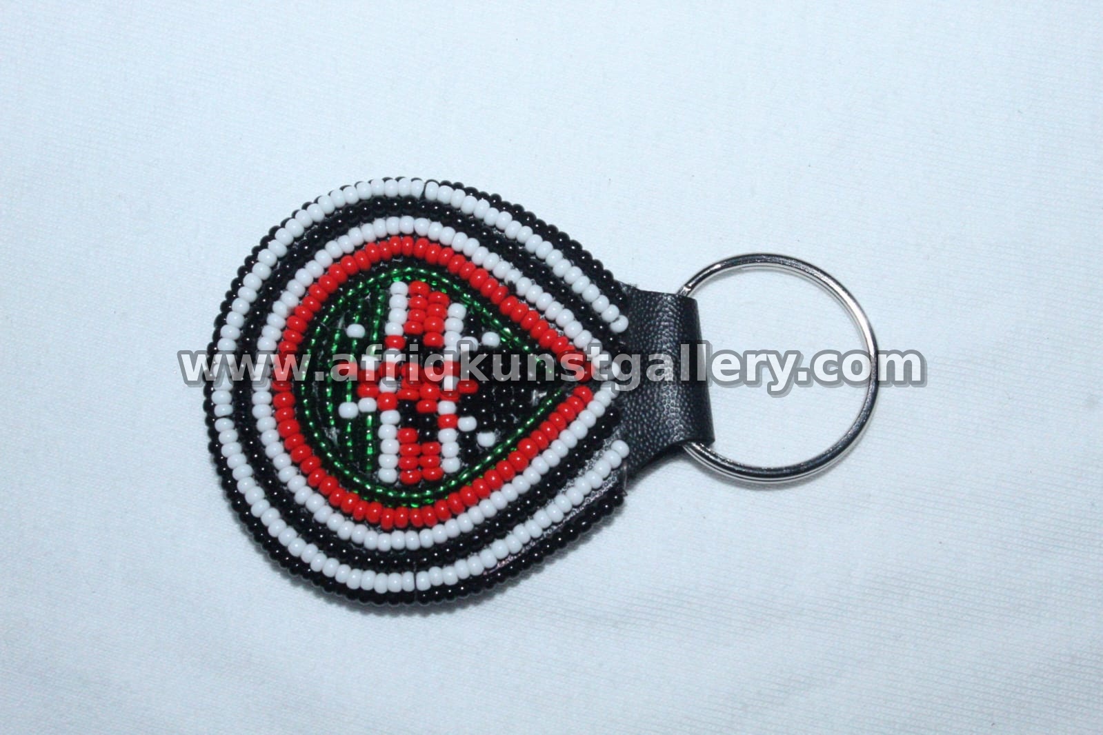 Beaded Shield Keyholder handmade African keyholder with artisan detail.