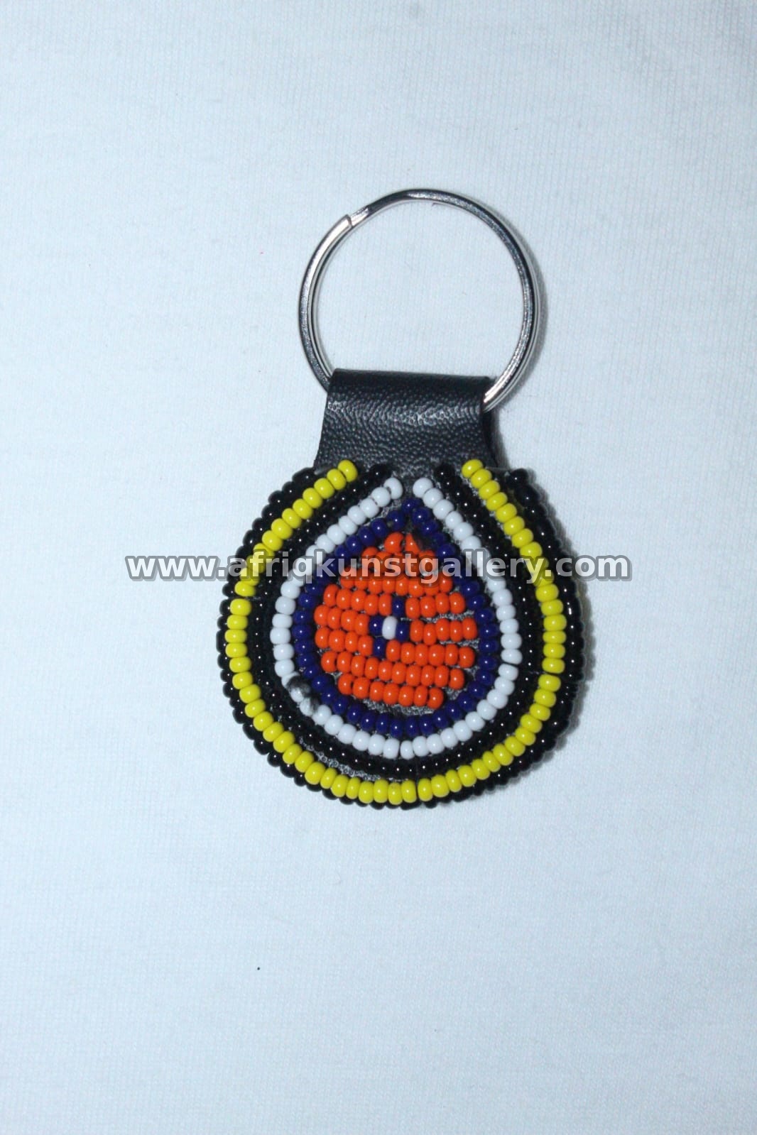 Beaded Shield Keyholder handmade African keyholder with artisan detail.