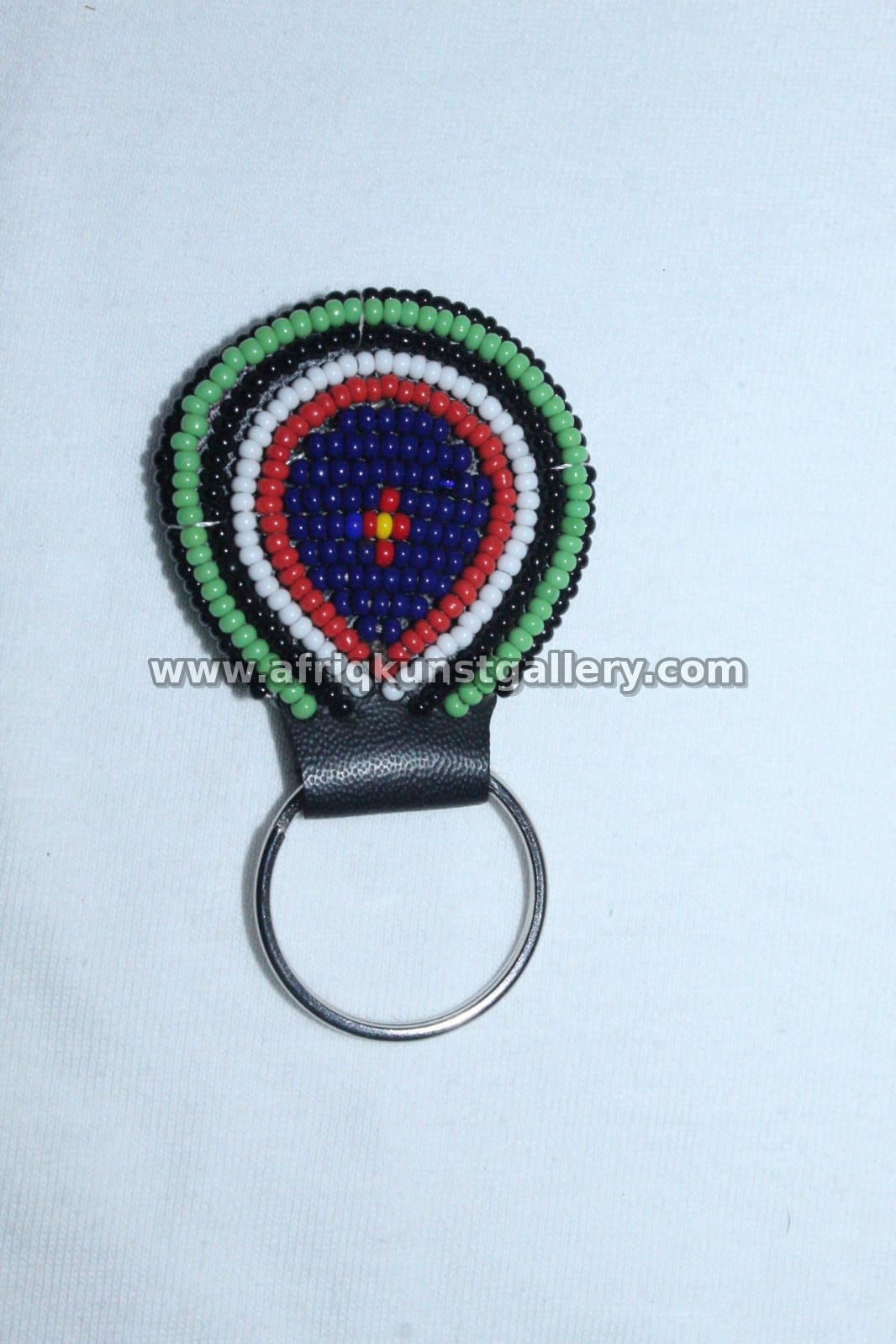 Beaded Shield Keyholder handmade African keyholder with artisan detail.