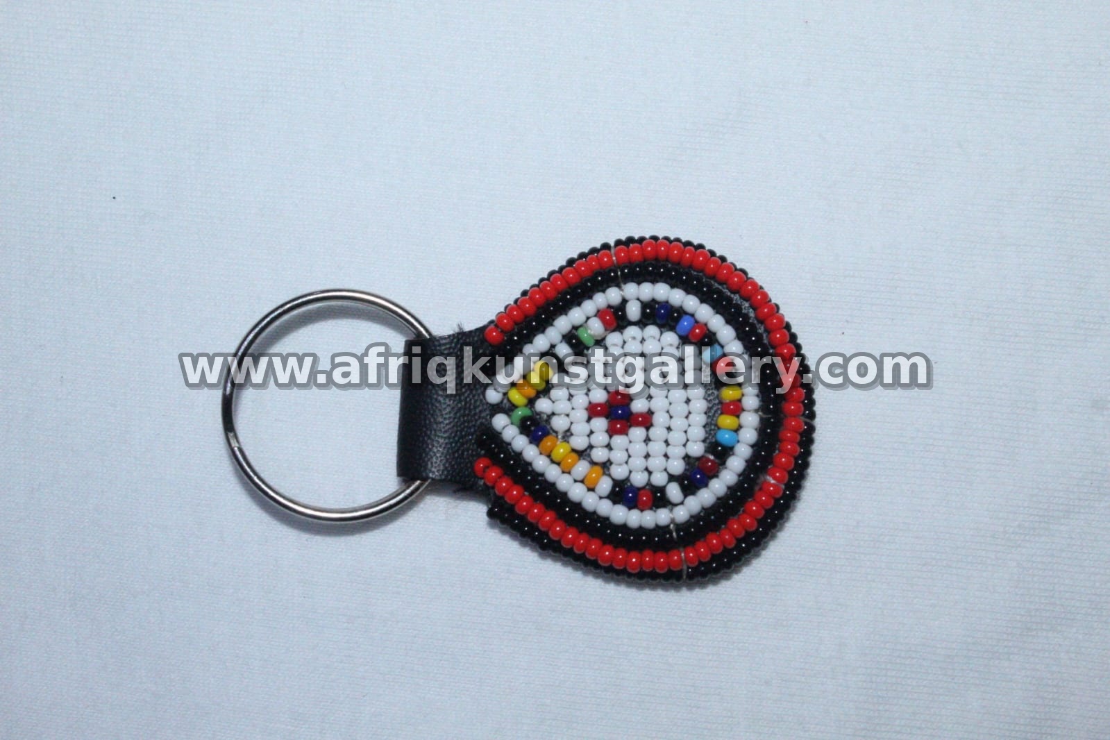 Beaded Shield Keyholder handmade African keyholder with artisan detail.