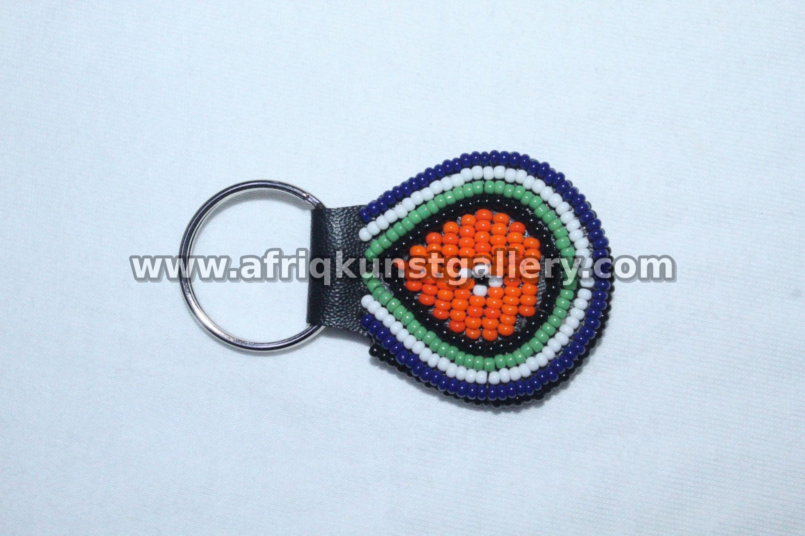 Beaded Shield Keyholder handmade African keyholder with artisan detail.