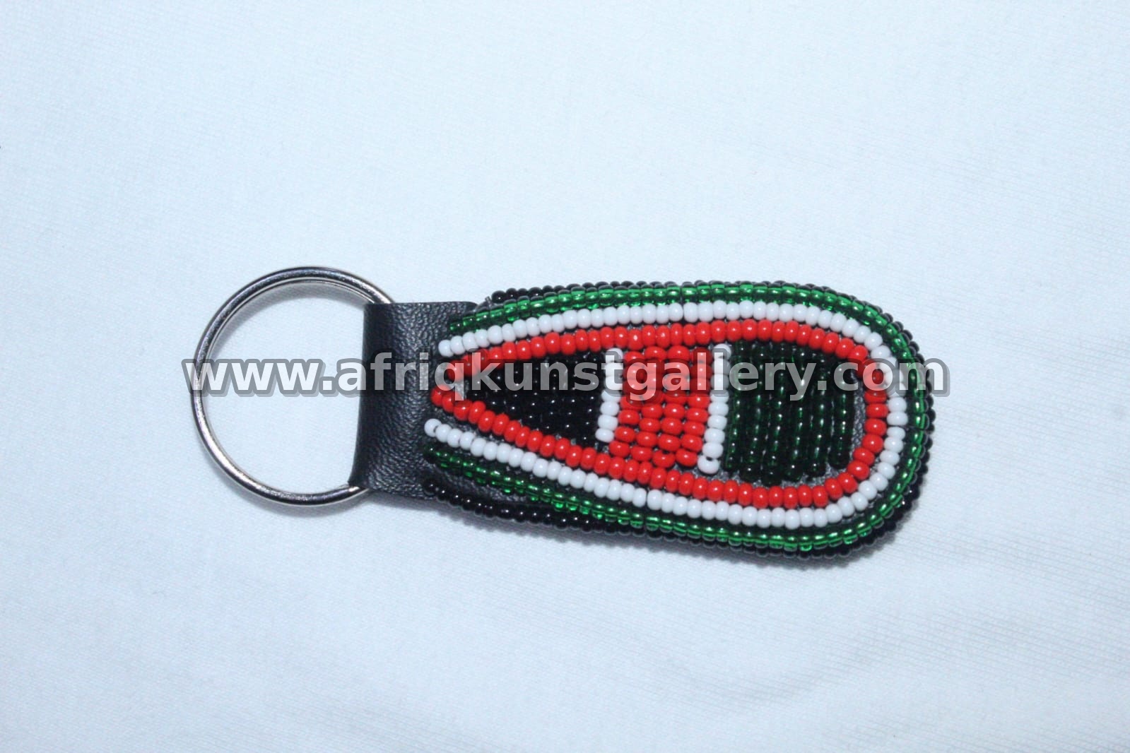 Beaded Shield Keyholder handmade African keyholder with artisan detail.