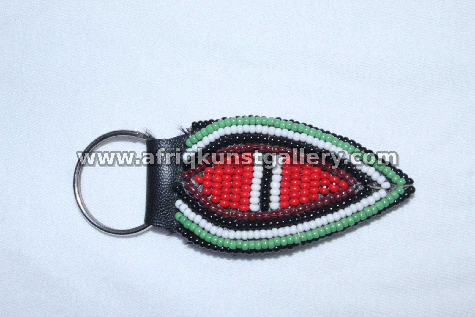 Beaded Shield Keyholder handmade African keyholder with artisan detail.