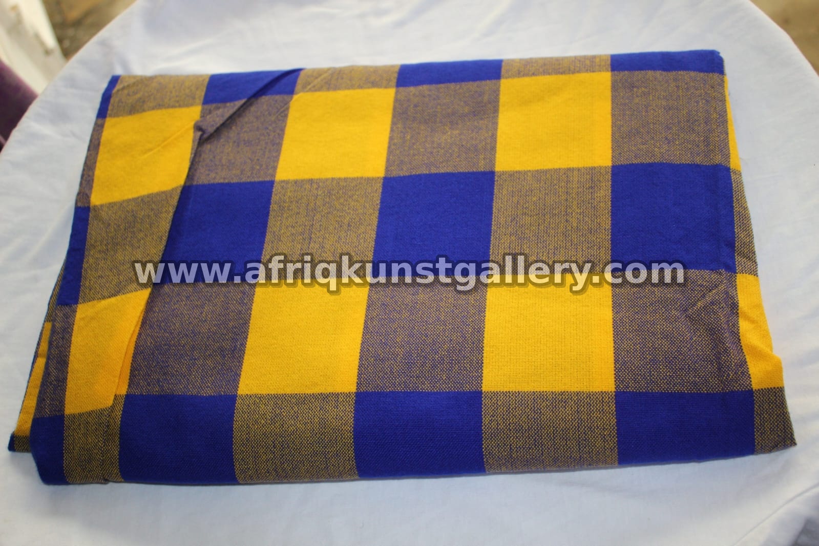 Checked Throw wearable Kenyan handmade craft.