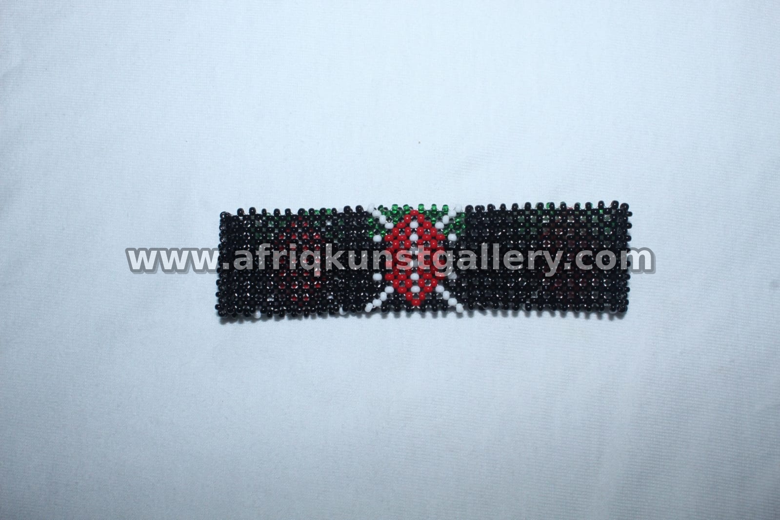 Kenya Flag Keyholder handmade African keyholder with artisan detail.
