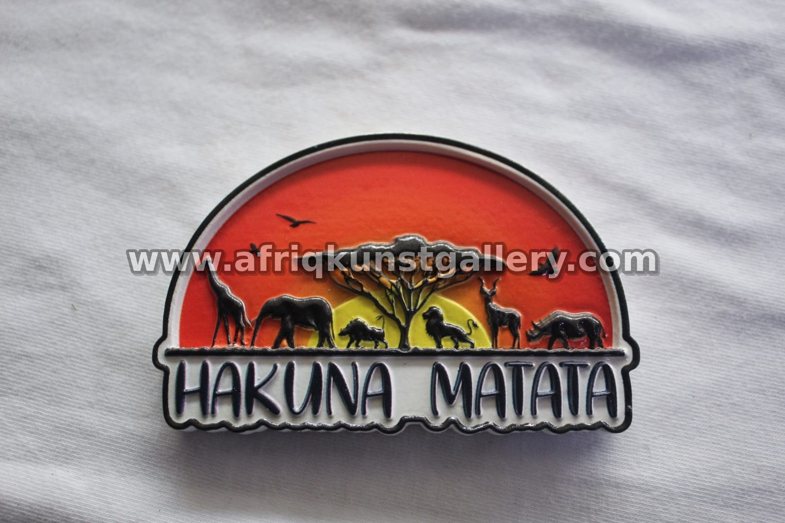Kenya Souvenir Magnet handmade African home decor.