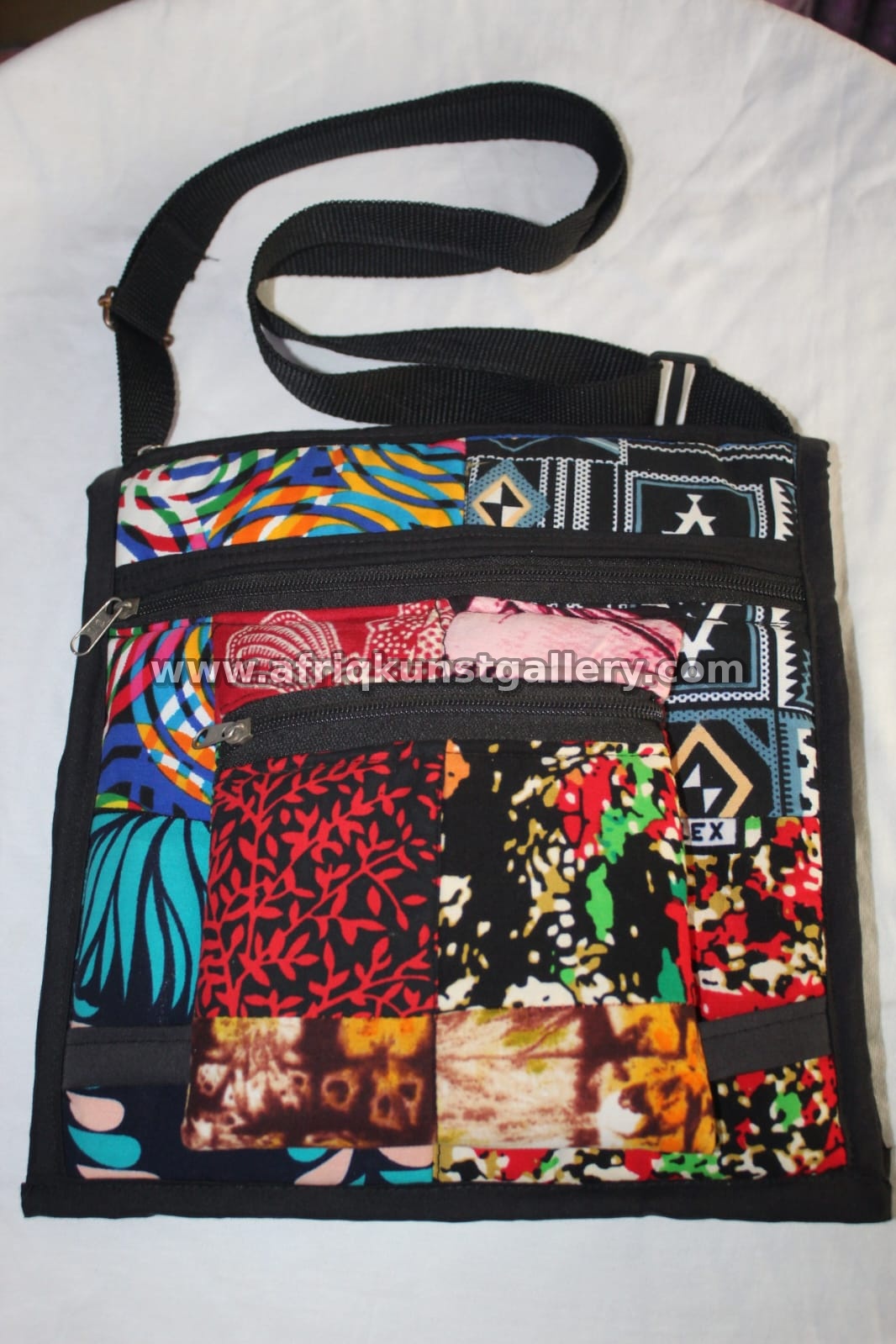 Patterned Sling Bag handmade African bag.