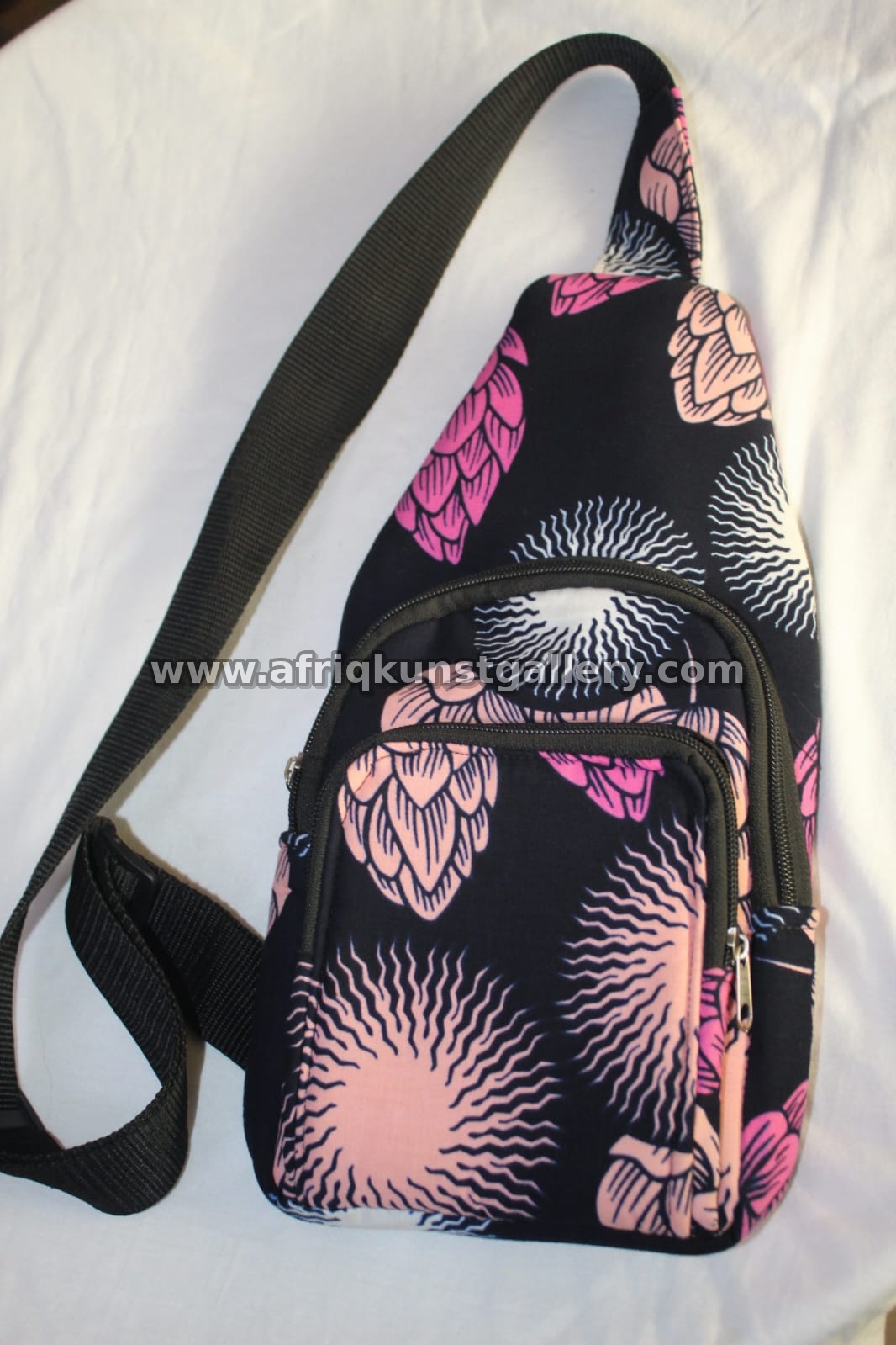 Patterned Sling Bag handmade African bag.