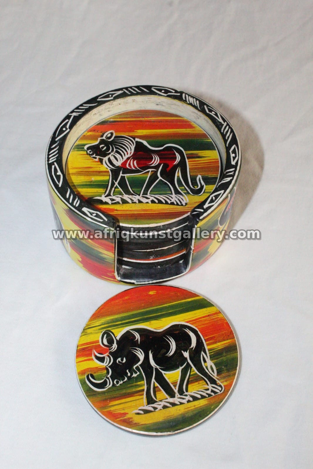 Soapstone Coaster Box handmade African home decor.