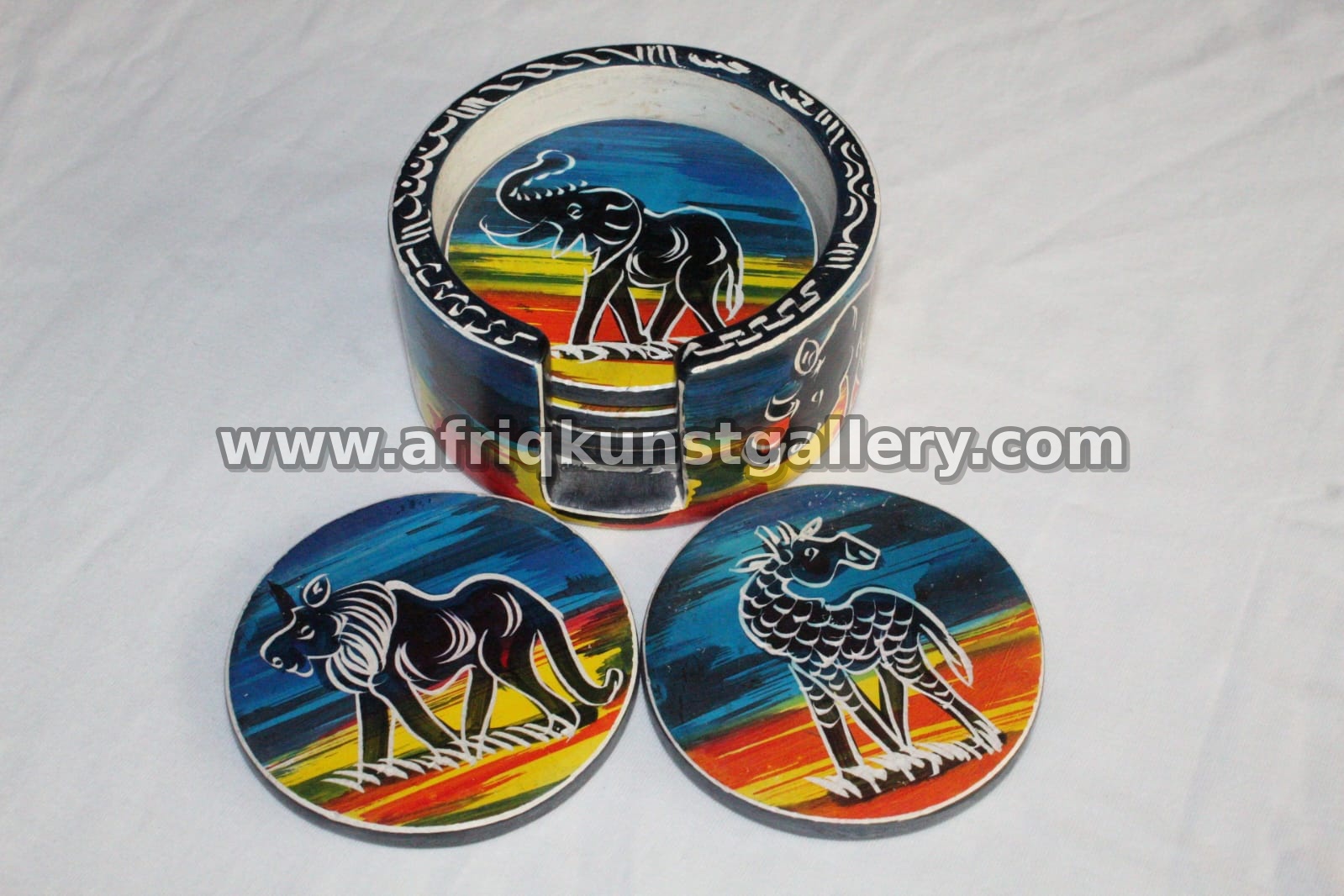 Soapstone Coaster Box handmade African home decor.