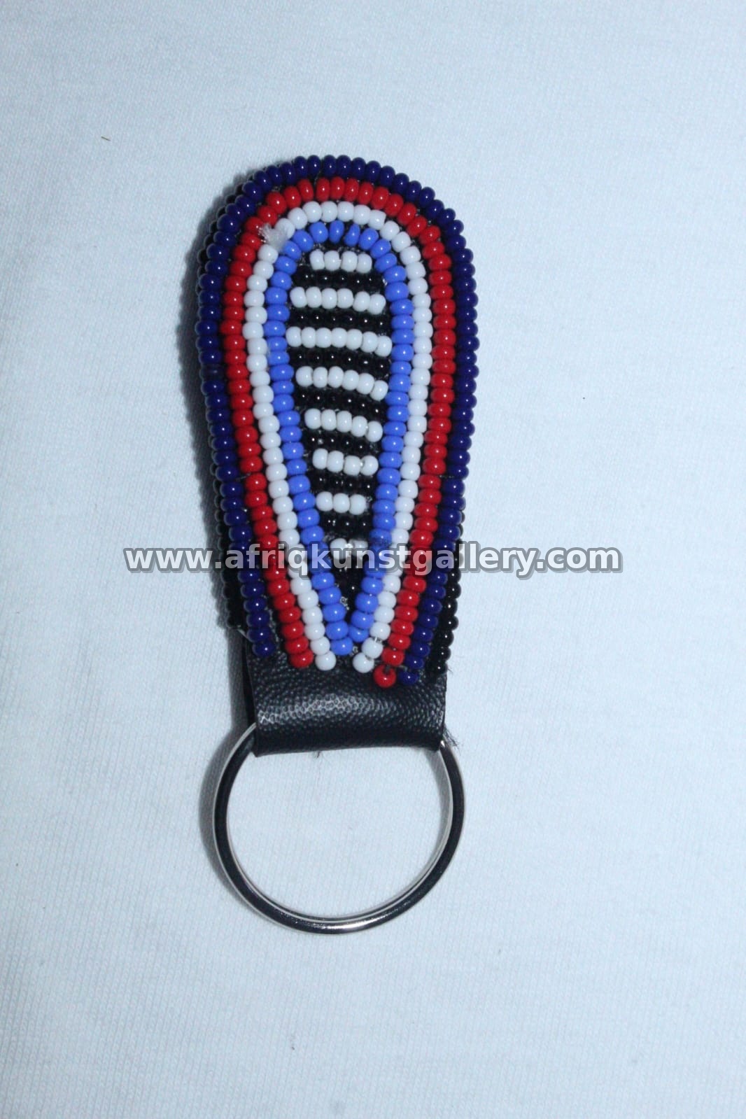 Kenyan handmade beaded African curio keyholder