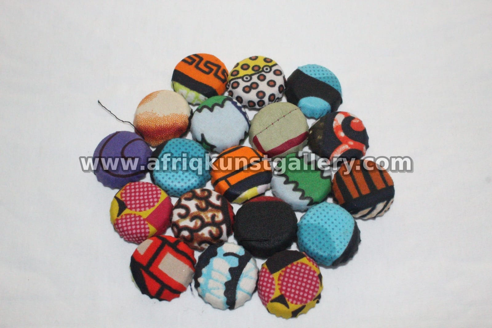 Textile Button Art handmade African home decor.
