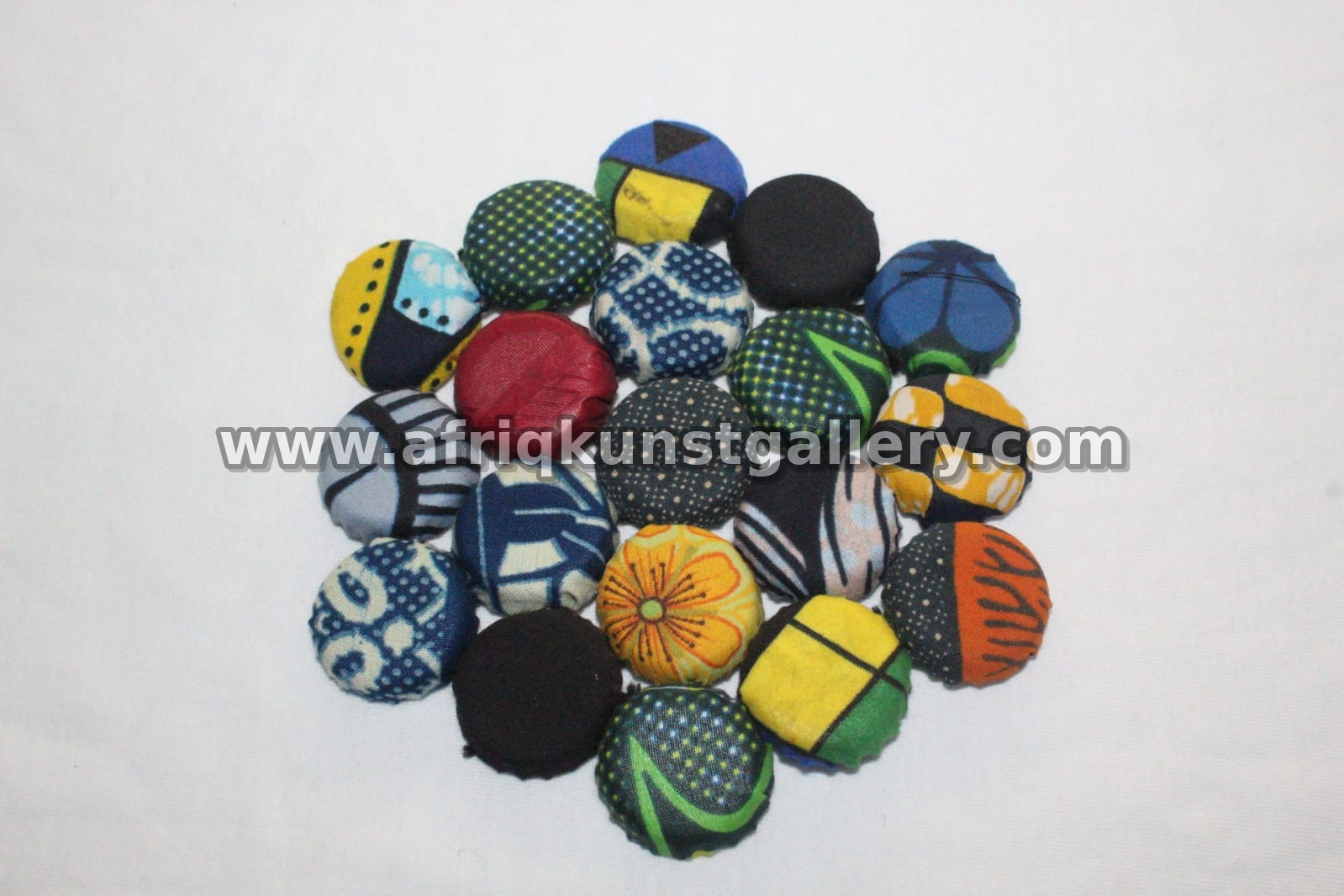 Textile Button Art handmade African home decor.