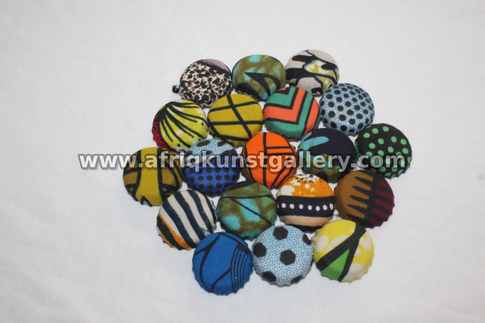 Textile Button Art handmade African home decor.