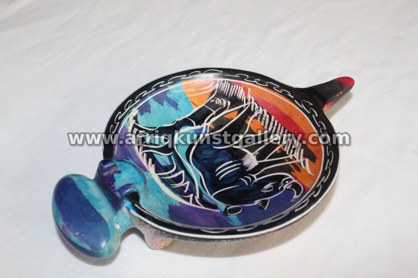 African wildlife fish serving plate and handmade decor from Kenya
