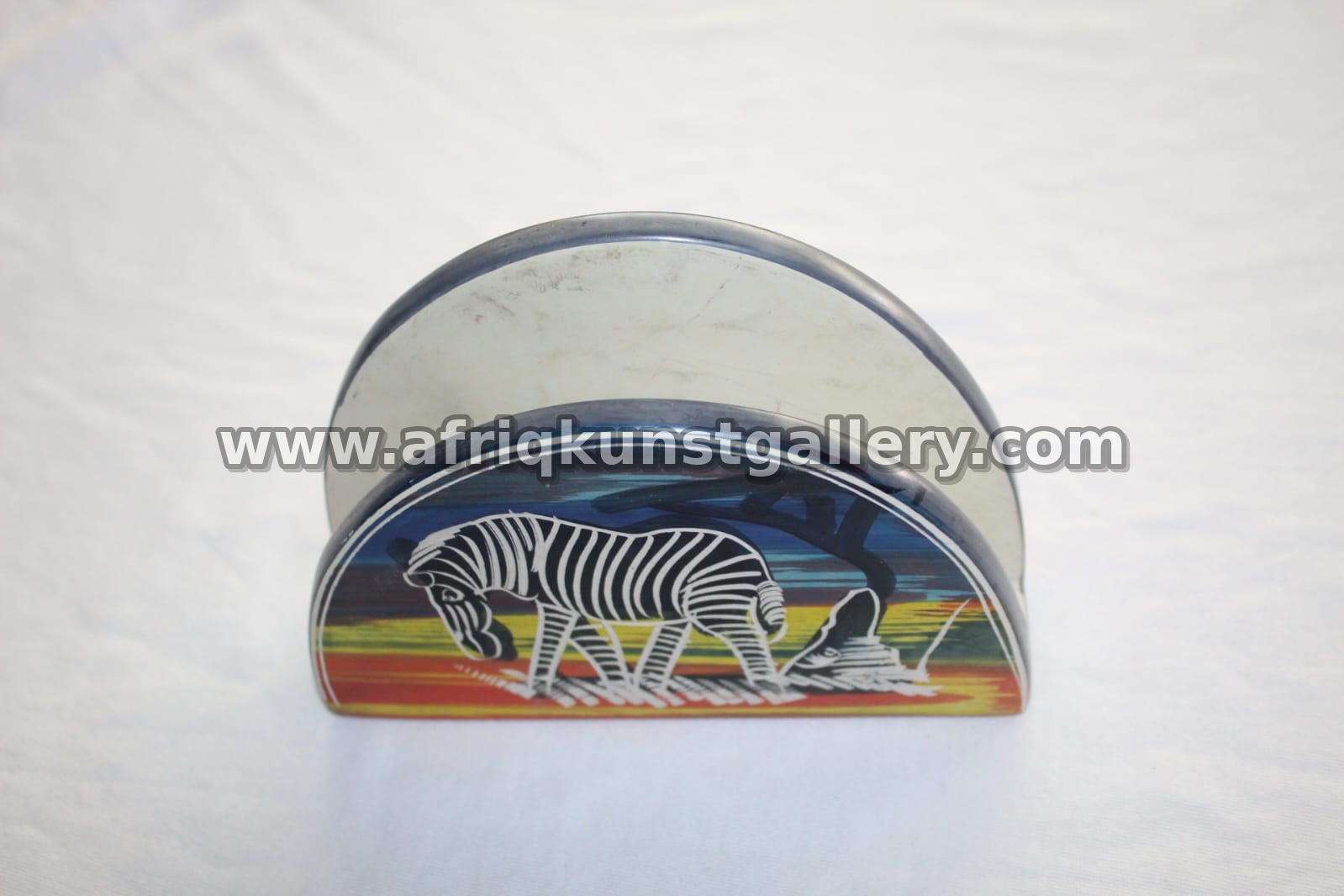 Wildlife Napkin Holder handmade African tableware and decor.
