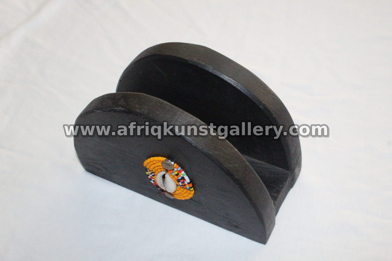 Wooden Napkin Holder handmade African tableware and decor.