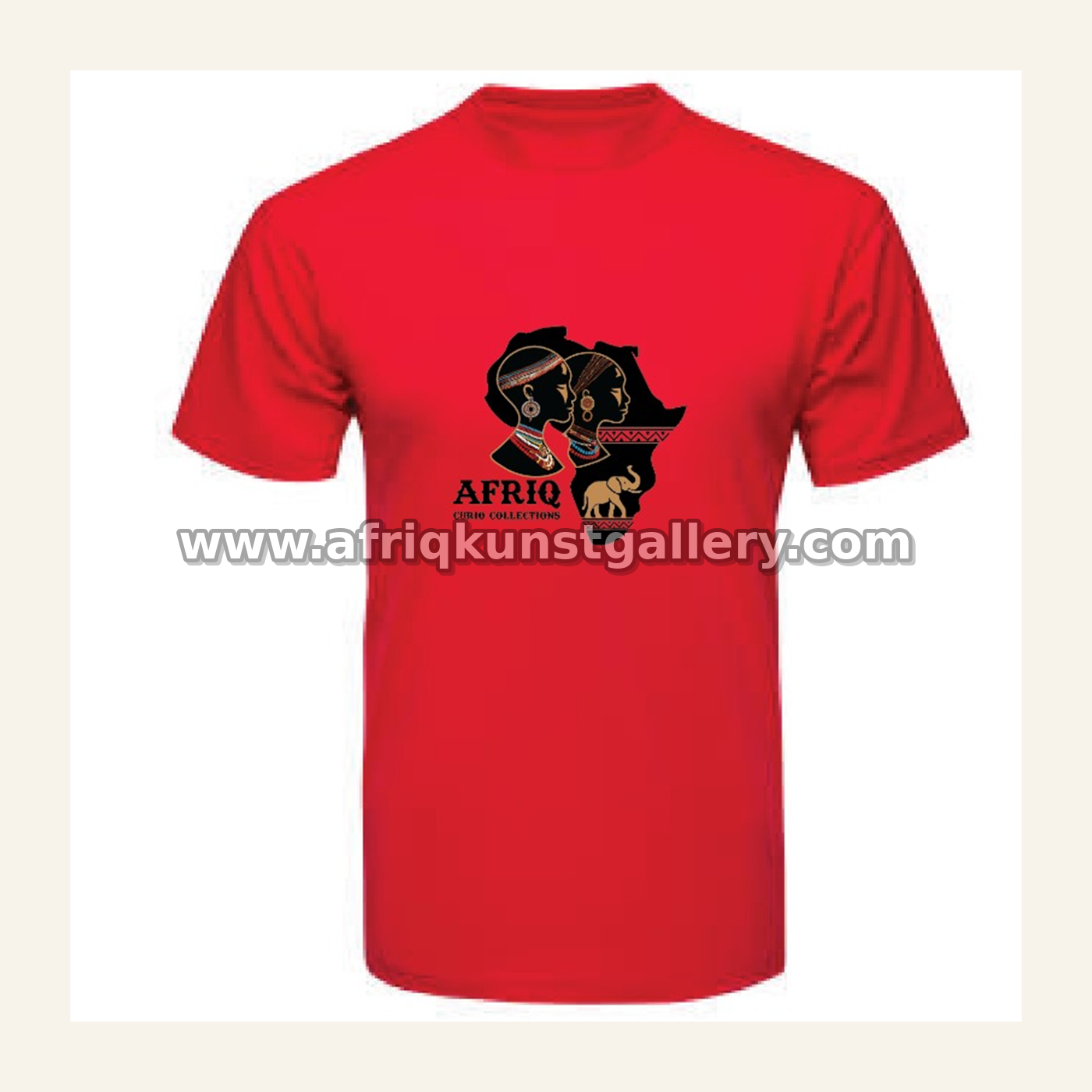 Red Afriq logo tee