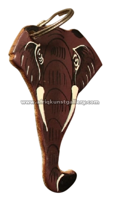 Hand-painted elephant head keyholder.