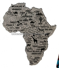 Maasai Mara Kenya magnet on a white background.